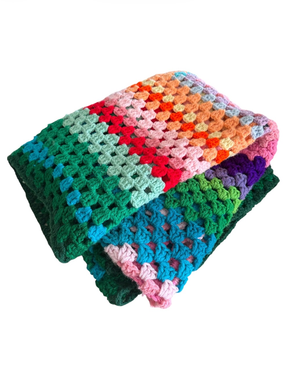 Handmade crocheted afghan
